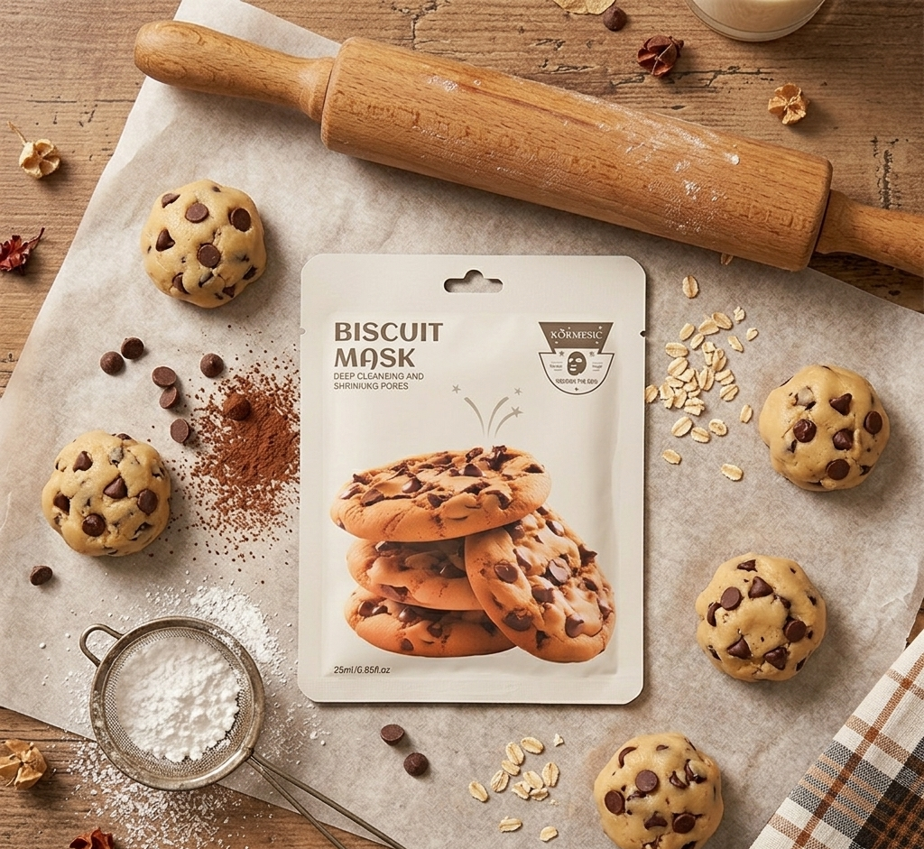 Kormesic Korean Biscuit Deep Cleansing Sheet Mask