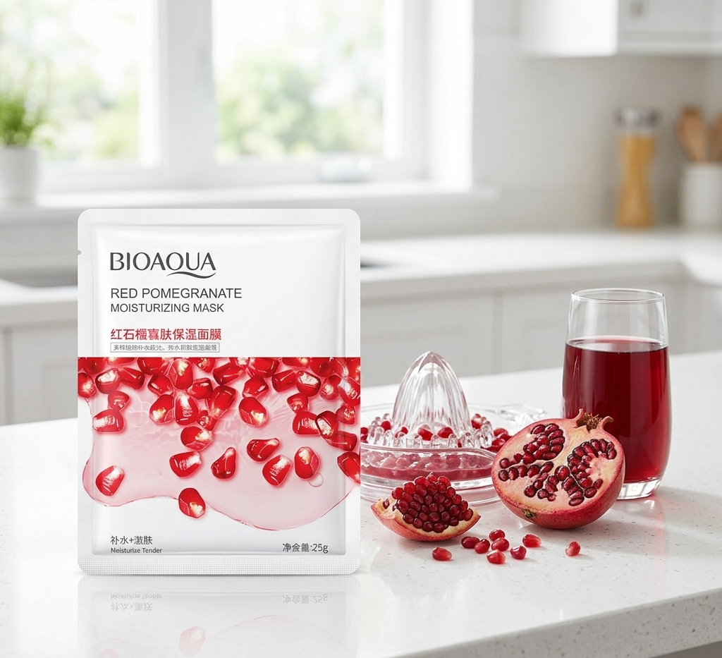 Bioaqua Korean Red Pomegranate Moisturizing Sheet Mask