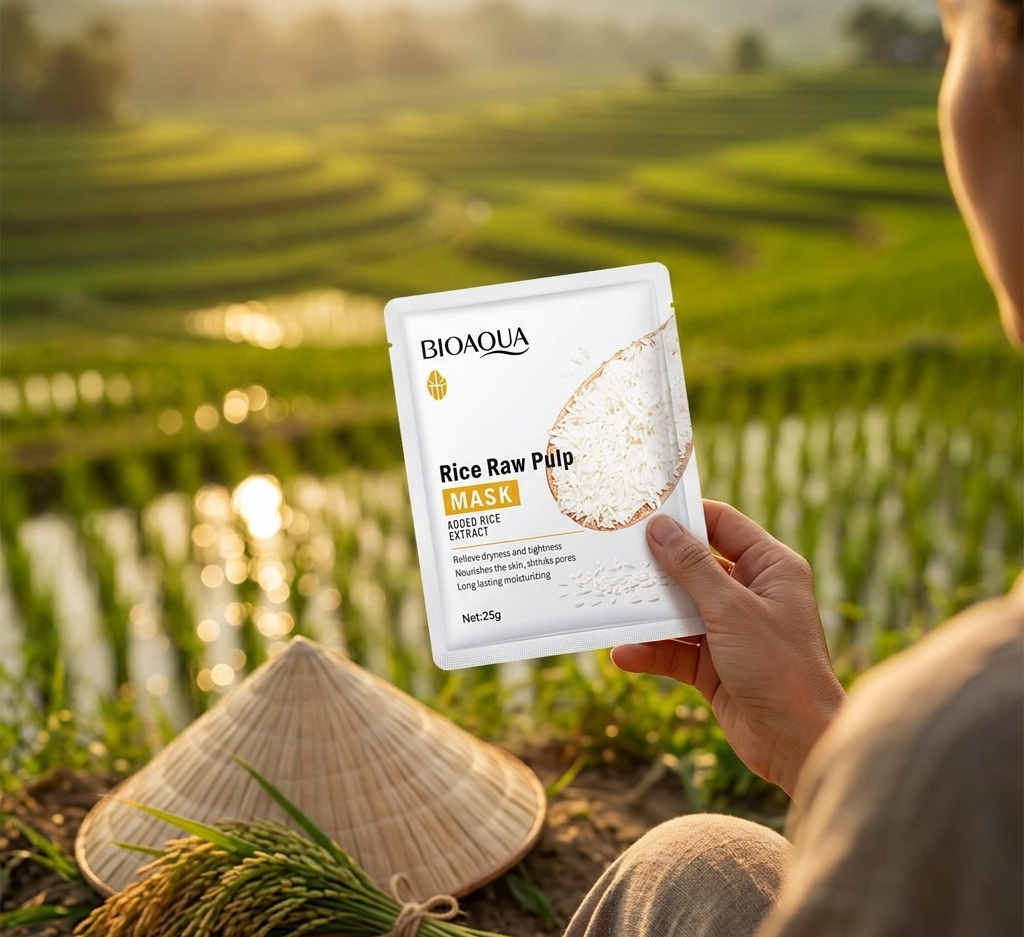 Bioaqua Korean Rice Extract Pore Minimizing Sheet Mask