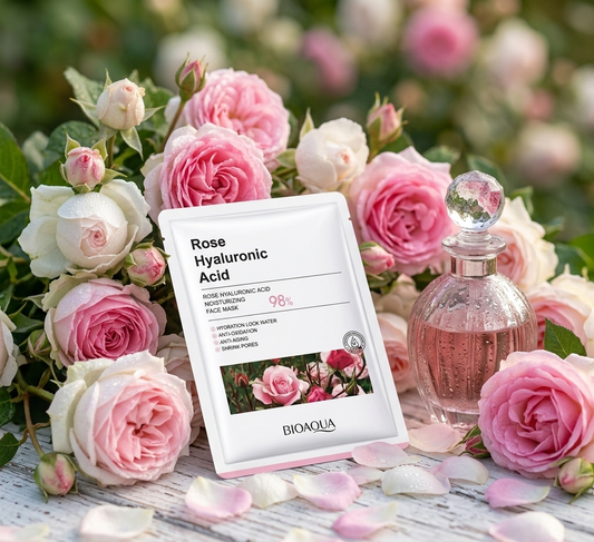 Bioaqua Korean Rose Hyaluronic Acid Sheet Mask