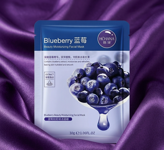 Hchana Korean Blueberry Moisturizing Sheet Mask
