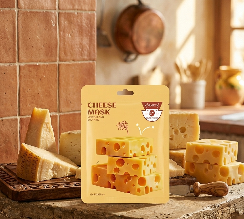 Kormesic Korean Cheese Moisturizing Soothing Sheet Mask