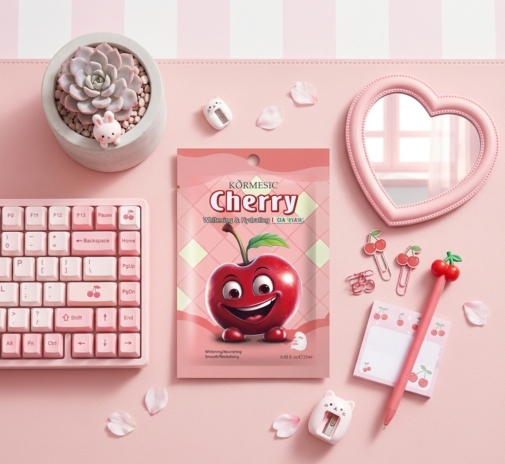 Kormesic Korean Cherry Cleansing Sheet Mask