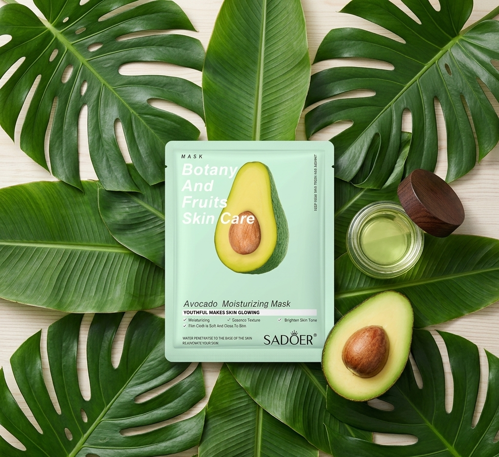 Sadoer Korean Avocado Moisturizing & Glow Sheet Mask