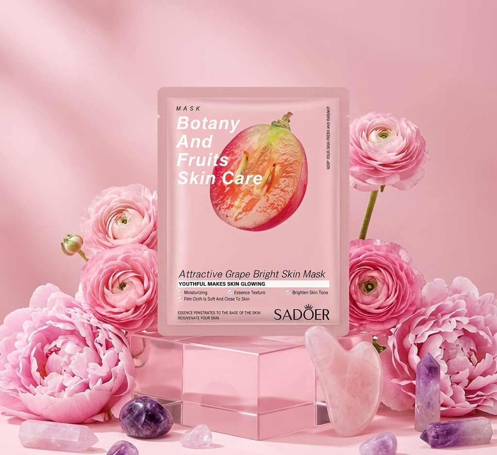 Sadoer Korean Grape Brightening & Glow Sheet Mask