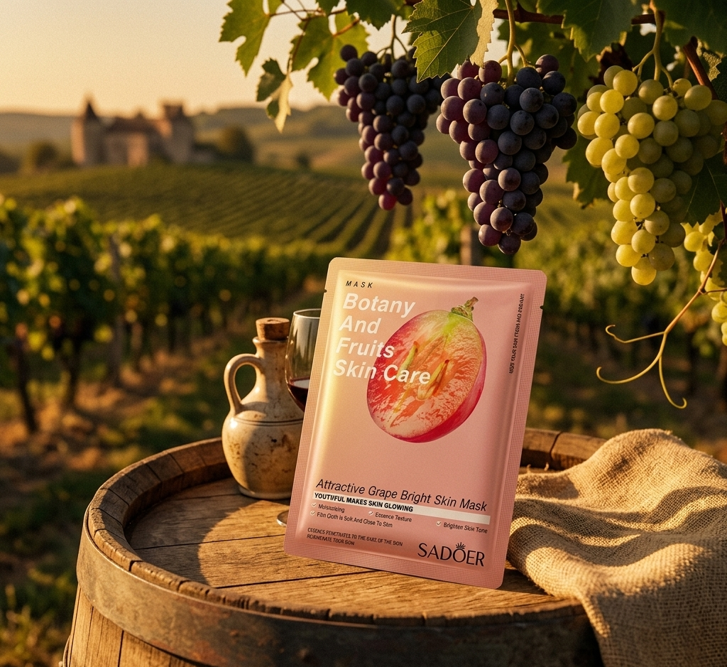 Sadoer Korean Grape Brightening & Glow Sheet Mask
